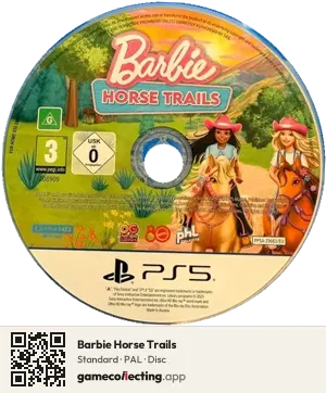 Barbie Horse Trails PlayStation 5, PAL disc