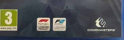F1 2019, the PEGI square on its front