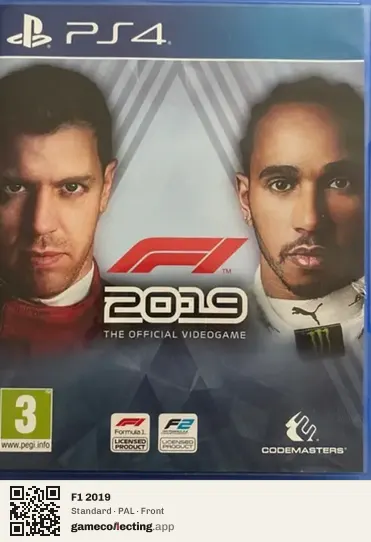 F1 2019 PlayStation 4, PAL box front