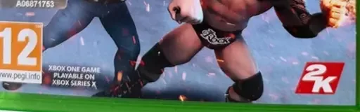 WWE 2K Battlegrounds, the PEGI square on its front