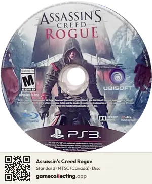 Assassin's Creed Rogue PlayStation 3, NTSC disc