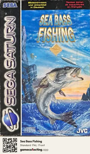 Sea Bass Fishing Sega Saturn, PAL box front