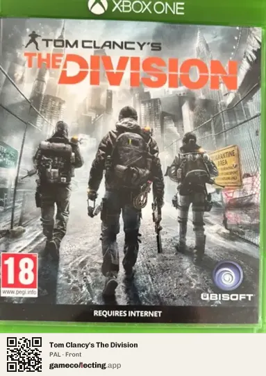 Tom Clancy's The Division Xbox One, PAL box front