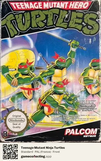 Teenage Mutant Ninja Turtles Nintendo Entertainment System, France box front