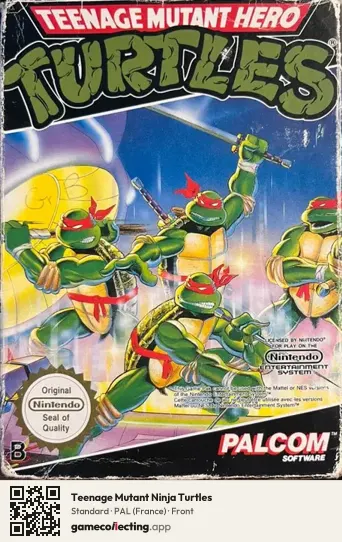 Teenage Mutant Ninja Turtles Nintendo Entertainment System, France box front
