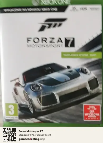 Forza Motorsport 7 Xbox One, Poland box front