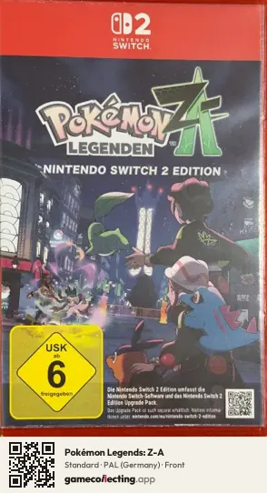 Pokémon Legends: Z-A Nintendo Switch 2, Germany box front