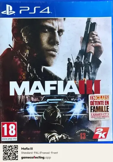 Mafia III PlayStation 4, France box front