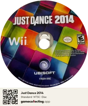 Just Dance 2014 Nintendo Wii, NTSC disc