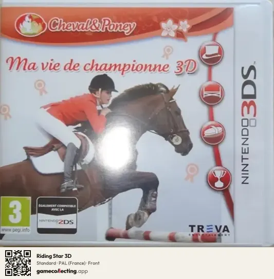 Riding Star 3D Nintendo 3DS, France box front