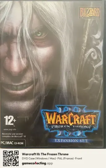 Warcraft III: The Frozen Throne Computer, France box front