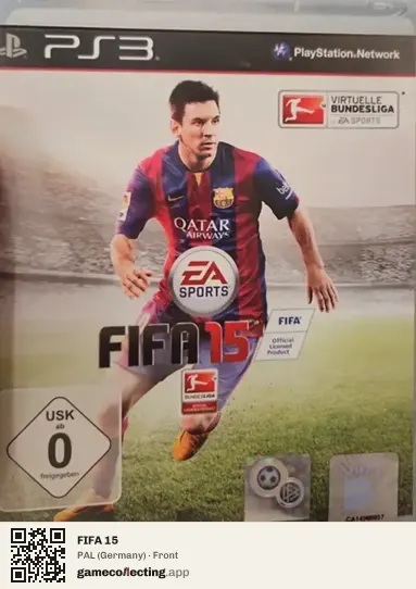 FIFA 15 PlayStation 3, Germany box front