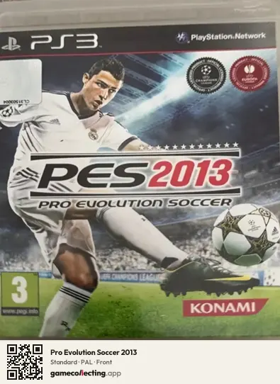 Pro Evolution Soccer 2013 PlayStation 3, PAL box front