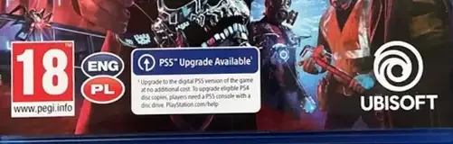 Watch Dogs: Legion, the PEGI square on its front