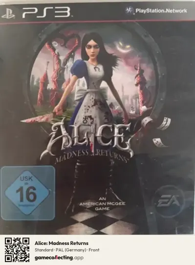 Alice: Madness Returns PlayStation 3, Germany box front