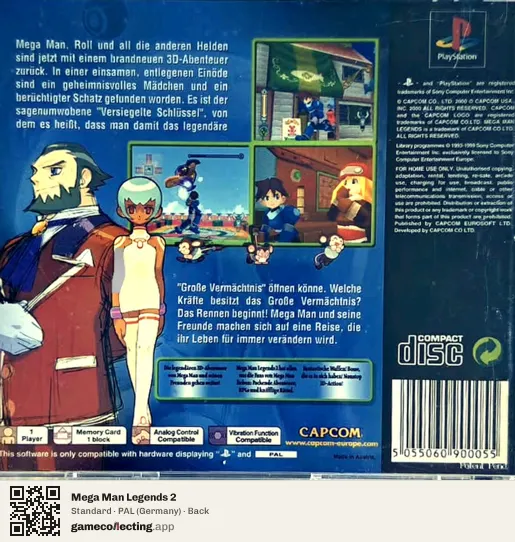Mega Man Legends 2 PlayStation, Germany box back