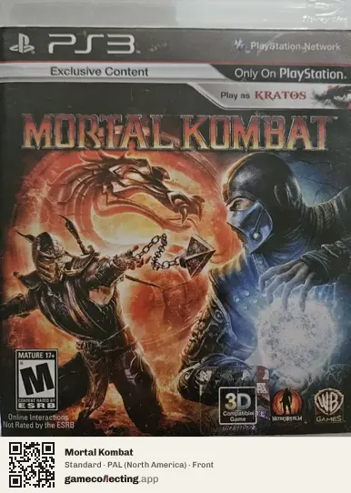 Mortal Kombat PlayStation 3, North America box front