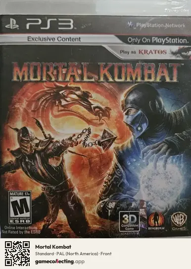 Mortal Kombat PlayStation 3, North America box front