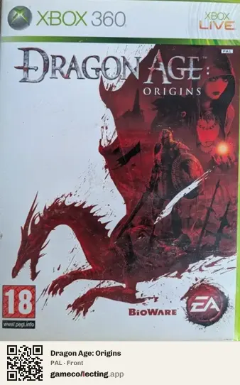Dragon Age: Origins Xbox 360, PAL box front