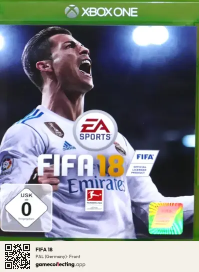 FIFA 18 Xbox One, Germany box front