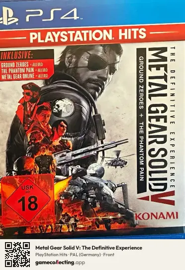 Metal Gear Solid V: The Definitive Experience PlayStation 4, Germany box front
