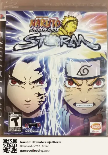 Naruto: Ultimate Ninja Storm PlayStation 3, NTSC box front