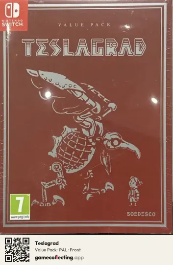 Teslagrad Nintendo Switch, PAL box front
