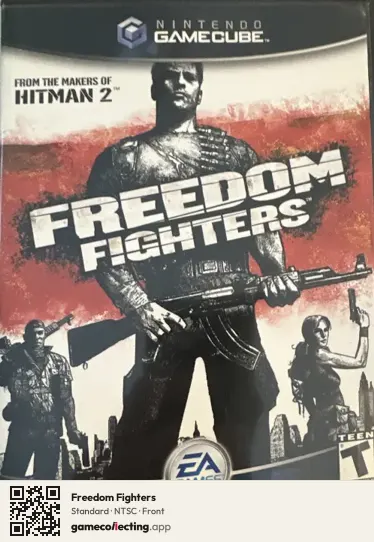 Freedom Fighters Nintendo GameCube, NTSC box front