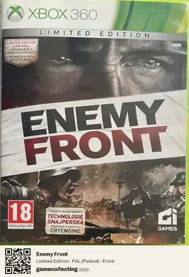 Enemy Front Xbox 360, Poland box front