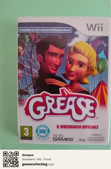 Grease Nintendo Wii, PAL box front
