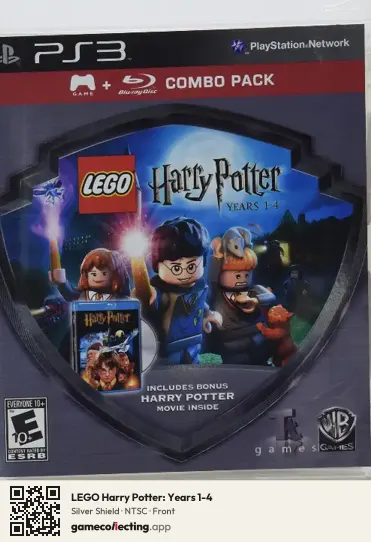 LEGO Harry Potter: Years 1-4 PlayStation 3, NTSC box front