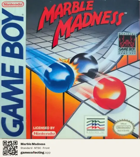 Marble Madness Game Boy, NTSC box front