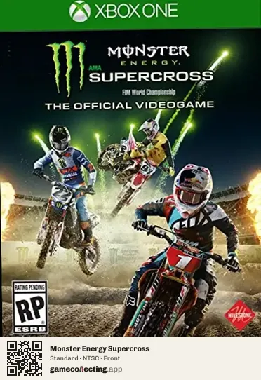 Monster Energy Supercross Xbox One, NTSC box front
