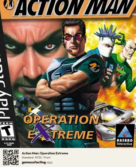 Action Man: Operation Extreme PlayStation, NTSC box front