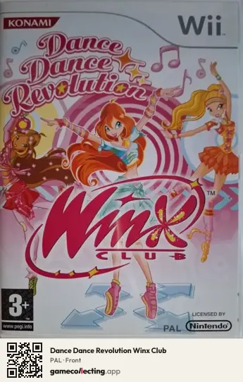 Dance Dance Revolution Winx Club Nintendo Wii, PAL box front