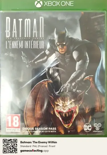 Batman: The Enemy Within Xbox One, France box front