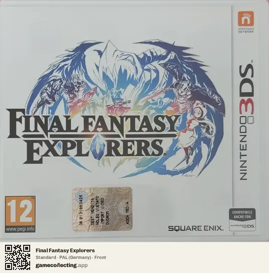 Final Fantasy Explorers Nintendo 3DS, Germany box front