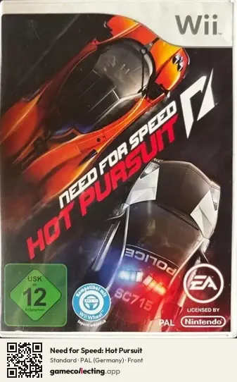 Need for Speed: Hot Pursuit Nintendo Wii, Germany box front