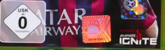 FIFA 14, the USK square on its front