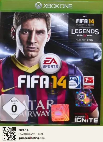 FIFA 14 Xbox One, Germany box front