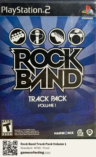 Rock Band Track Pack Volume 1 PlayStation 2, NTSC box front