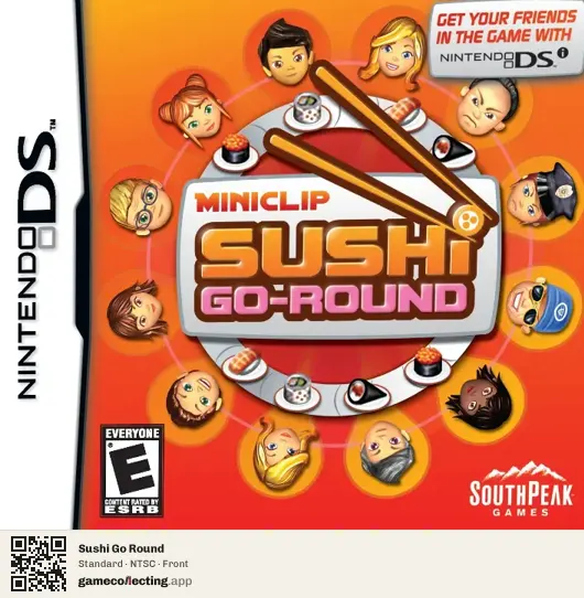 Sushi Go Round Nintendo DS, NTSC box front