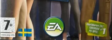 The Sims 2, the PEGI square on its front