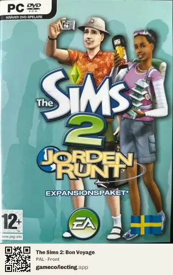 The Sims 2: Bon Voyage Computer, PAL box front
