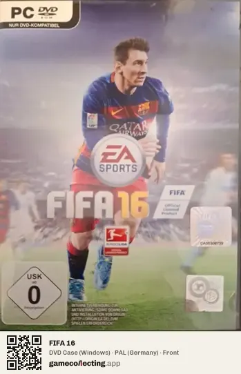 FIFA 16 Computer, Germany box front