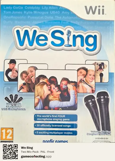 We Sing Nintendo Wii, PAL box front