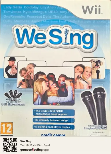 We Sing Nintendo Wii, PAL box front