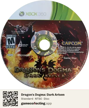 Dragon's Dogma: Dark Arisen Xbox 360, NTSC disc