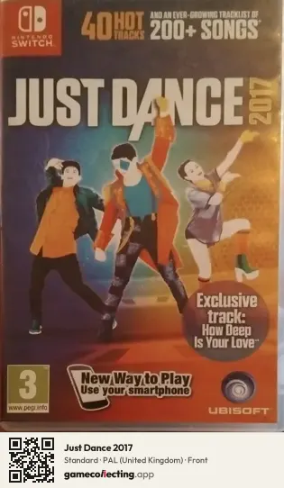 Just Dance 2017 Nintendo Switch, United Kingdom box front