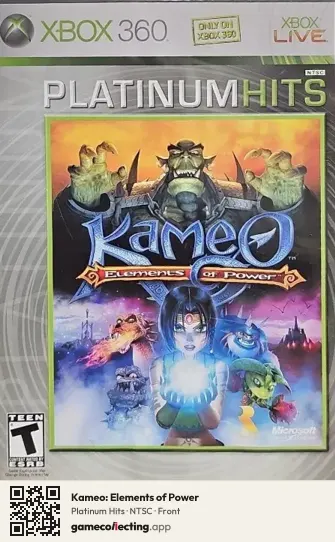 Kameo: Elements of Power Xbox 360, NTSC box front